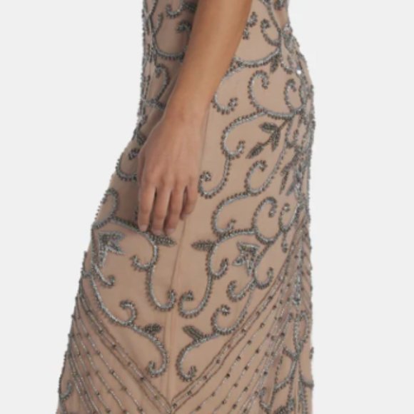 Elegant Beaded Wedding Dress - Picture 2 of 7